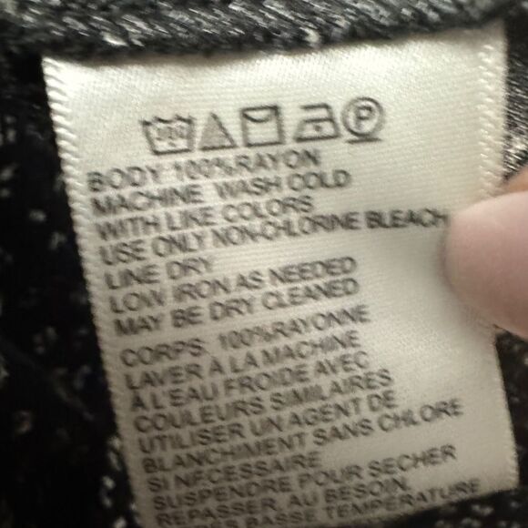 💎 Anthropologie Staring at Stars Trapeze Dress Black - Picture 8 of 10